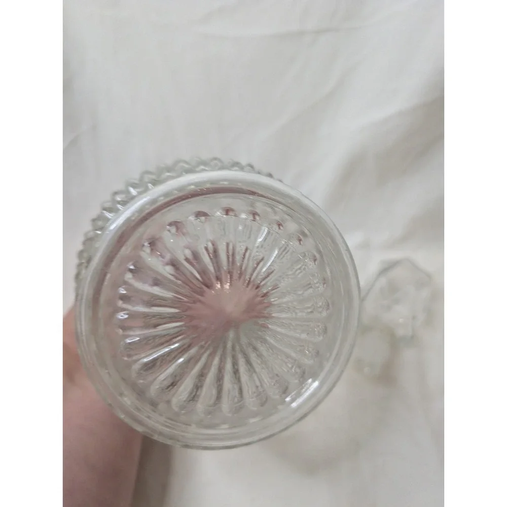 Hocking Glass HOBNAIL Crystal Tall Wine Decanter‎ with Stopper